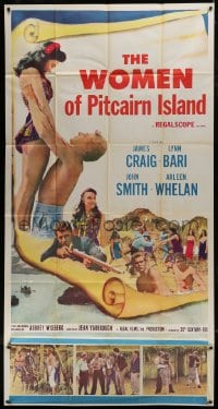 4b985 WOMEN OF PITCAIRN ISLAND 3sh 1957 James Craig, Lynn Bari, South Seas, Mutiny on the Bounty!