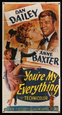 4b999 YOU'RE MY EVERYTHING 3sh 1949 full-length art of dancing Dan Dailey and Anne Baxter!