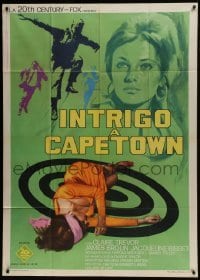4b206 CAPE TOWN AFFAIR Italian 1p 1967 Jacqueline Bisset, different art of girl laying on target!