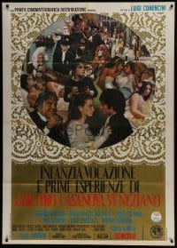 4b209 CASANOVA Italian 1p 1969 Leonard Whiting as Giacomo the lover, cool photo montage!