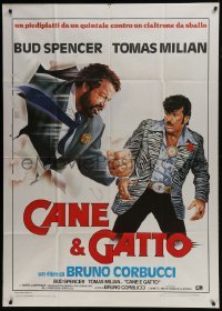 4b211 CAT & DOG Italian 1p 1983 Bruno Corbucci's Cane e gatto, Bud Spencer, Thieves and Robbers!