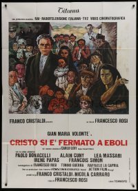 4b218 CHRIST STOPPED AT EBOLI Italian 1p 1979 Francesco Rosi, art of Gian Maria Volonte & top cast!