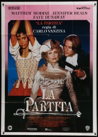 4b273 GAMBLE Italian 1p 1988 great image of Matthew Modine, Faye Dunaway & Jennifer Beals, rare!