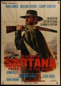 4b284 GUNFIGHTERS DIE HARDER Italian 1p 1968 cool Casaro spaghetti western art of Gianni Garko!