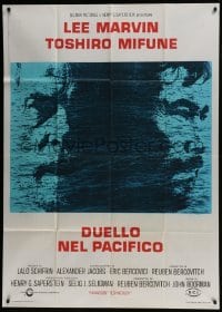 4b286 HELL IN THE PACIFIC Italian 1p 1969 Lee Marvin, Toshiro Mifune, directed by John Boorman!