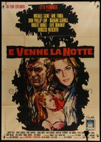 4b299 HURRY SUNDOWN Italian 1p 1967 Otto Preminger, different art of Michael Caine & Jane Fonda!