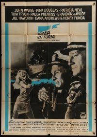 4b307 IN HARM'S WAY Italian 1p 1965 Otto Preminger, John Wayne, cool different image!