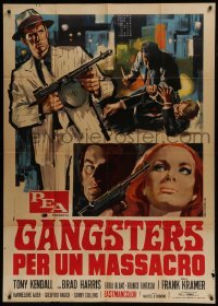 4b320 KILL PANTHER KILL Italian 1p 1968 great Sandro Symeoni art of gangsters w/ guns & sexy woman!