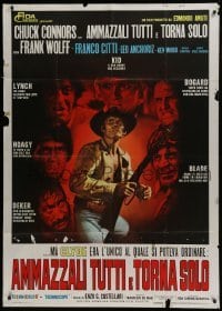 4b321 KILL THEM ALL & COME BACK ALONE Italian 1p 1970 Chuck Connors spaghetti western!