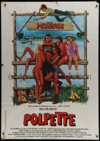4b360 MEATBALLS Italian 1p 1979 directed by Ivan Reitman, Bill Murray with sexy women, hot dogs!