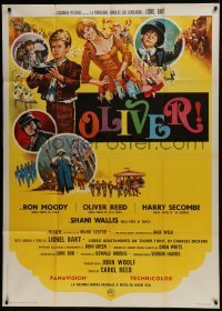 4b377 OLIVER Italian 1p 1969 Charles Dickens, Mark Lester, Shani Wallis, Carol Reed, Terpning art!