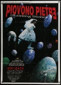 4b397 RAINING STONES Italian 1p 1993 directed by Ken Loach, really cool surreal image!