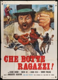4b404 RETURN OF SHANGHAI JOE Italian 1p 1974 Klaus Kinski, Cheen Lie, wacky spaghetti western art!