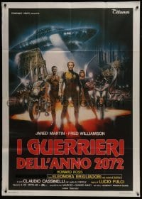 4b409 ROME 2072 AD: THE NEW GLADIATORS Italian 1p 1983 Lucio Fulci, cool Enzo Sciotti sci-fi art!