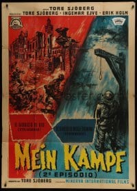 4b421 SECRETS OF THE NAZI CRIMINALS Italian 1p 1962 Mein Kampf II, Swedish WWII documentary!