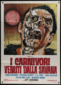 4b438 SQUIRM Italian 1p 1976 completely different gruesome art by Sandro Symeoni!