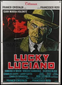 4b088 LUCKY LUCIANO Italian 2p 1974 Gian Maria Volonte as the famous Mafioso mobster!