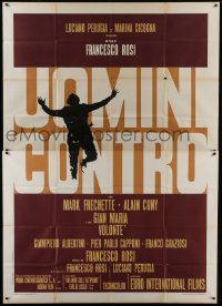 4b091 MANY WARS AGO Italian 2p 1970 Francesco Rosi's Uomini contro, great silhouette image!