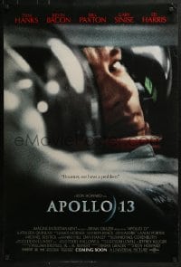 4c440 APOLLO 13 advance DS 1sh 1995 Ron Howard directed, image of Tom Hanks in trouble!