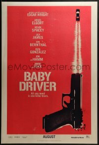 4c452 BABY DRIVER teaser DS 1sh 2017 Ansel Elgort in the title role, Spacey, James, Jon Bernthal!
