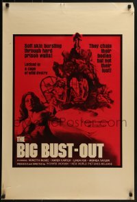 4c484 BIG BUST-OUT 23x34 1973 Vonetta McGee, locked in a cage of wild desire!