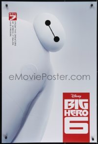 4c487 BIG HERO 6 advance DS 1sh 2014 Walt Disney CGI, cool image of Baymax & white background!