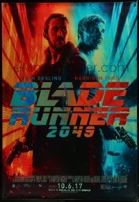 4c053 BLADE RUNNER 2049 DS bus stop 2017 great montage image with Harrison Ford & Ryan Gosling!