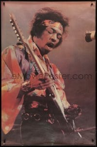 4c079 JIMI HENDRIX 34x52 English commercial poster 1970 cool close up of the legendary guitarist!