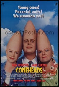 4c529 CONEHEADS advance DS 1sh 1994 classic Saturday Night Live skit, Dan Aykroyd & Jane Curtin!