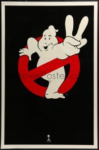 4c611 GHOSTBUSTERS 2 teaser 1sh 1989 Ivan Reitman, best huge image of ghost logo, no text design!