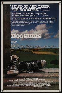 4c650 HOOSIERS 1sh 1986 best basketball movie ever, Gene Hackman, Dennis Hopper!