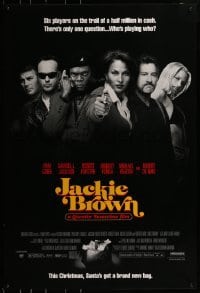 4c673 JACKIE BROWN advance 1sh 1997 Quentin Tarantino, Santa's got a brand new bag, top cast!