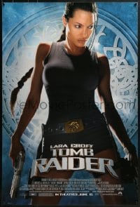 4c707 LARA CROFT TOMB RAIDER advance 1sh 2001 sexy Angelina Jolie, from adventure video game!