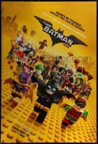 4c716 LEGO BATMAN MOVIE advance DS 1sh 2017 Arnett, always be yourself, unless you can be Batman!