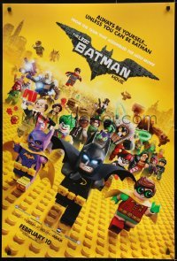 4c718 LEGO BATMAN MOVIE teaser DS 1sh 2017 always be yourself, unless you can be Batman, February!