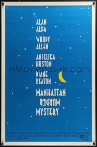 4c744 MANHATTAN MURDER MYSTERY DS 1sh 1993 Woody Allen, Anjelica Huston, Diane Keaton, Alan Alda
