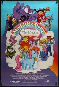 4c771 MY LITTLE PONY 1sh 1986 cartoon, artwork of white & pink ponies and more!