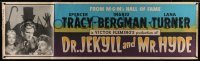 4c065 DR. JEKYLL & MR. HYDE paper banner R1954 Spencer Tracy, sexy Lana Turner, Ingrid Bergman