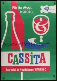 4c197 CASSITA 36x51 Swiss advertising poster 1958 colorful artwork design by Koelly!