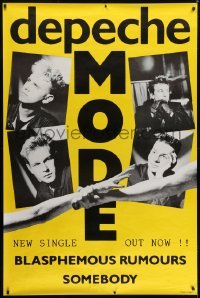4c034 DEPECHE MODE 40x60 English music poster 1984 image of the band, Blasphemous Rumours Somebody!