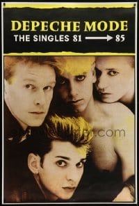 4c035 DEPECHE MODE 41x61 music poster 1985 The Singles 81-85, great image of the band!