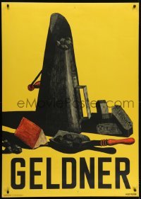 4c140 GELDNER 36x50 Swiss special poster 1930s coal industry, artwork by Hedmeyer!