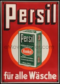 4c270 PERSIL red style 36x50 Swiss advertising poster 1928 laundry detergent, art of product!