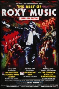 4c038 ROXY MUSIC 39x60 English music poster 2001 their final U.K. shows, rock 'n' roll!