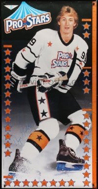 4c168 WAYNE GRETZKY 30x60 Canadian special poster 1985 Coca-Cola, cool full-length image of the hockey legend!
