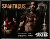 4c043 SPARTACUS BLOOD & SAND TV subway poster 2010 Andy Whitfield in the title role!