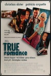 4c939 TRUE ROMANCE DS 1sh 1993 Christian Slater, Patricia Arquette, by Quentin Tarantino!