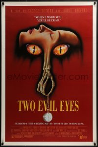 4c944 TWO EVIL EYES 1sh 1990 Dario Argento & George Romero's Due occhi diabolici