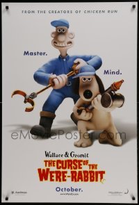 4c962 WALLACE & GROMIT: THE CURSE OF THE WERE-RABBIT advance DS 1sh 2005 Steve Box & Nick Park claymation