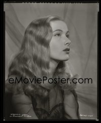 4d188 VERONICA LAKE 8x10 negative 1940s quintessestial portrait with her famous hair at Paramount!